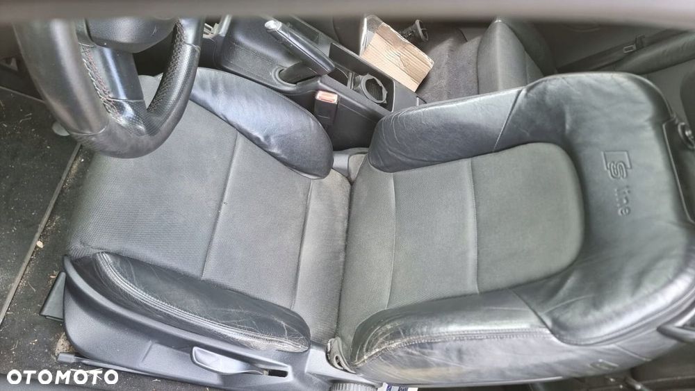 FOTELE FOTEL KANAPA TYŁ BOCZKI KPL AUDI A3 8P 3D S-LINE SKÓRA - 1