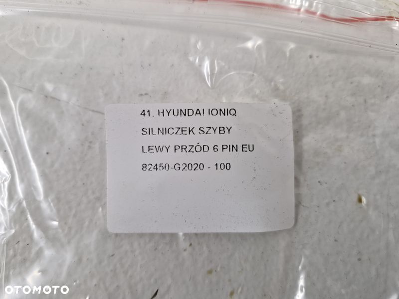 hyundai ioniq silniczek szyby lewy przód przedni 6 pin eu 82450-g2020 - 7