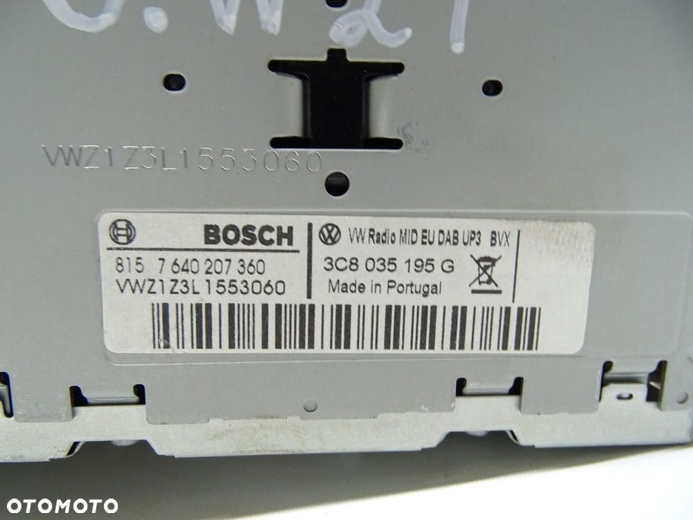 RADIO RADIOODTWARZACZ CD NAVI NAWIGACJA 3C8035195G VW TIGUAN I 5N LIFT - 7