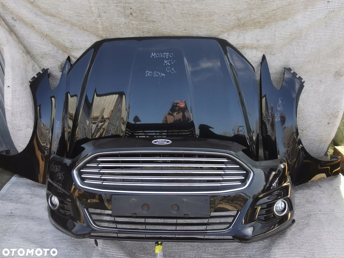 FORD MONDEO MK5 MKV 14-19 ZDERZAK MASKA 2 x BŁOTNIK PRZÓD KOMPLETNY BD - 10