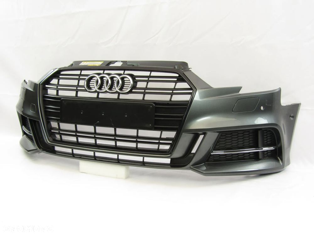 Zderzak przedni Audi A3 16 - 20 S Line Hatchback Sprysk./ Pdc-6  LZ7S - 1