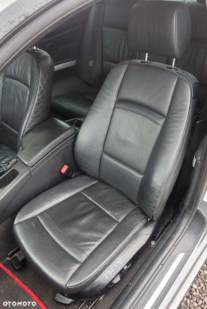 FOTEL LEWY PRZÓD PRZEDNI BMW 3 E92 COUPE CZARNA SKÓRA POLIFT ANGIELSKI C75 - 1