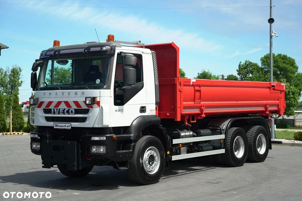 Iveco TRAKKER 450 / 6X4 / WYWROTKA / HYDROKLAPA / HYDROBURTA / BORDMATIC / CZOŁOWNICA / EURO 5 / - 10