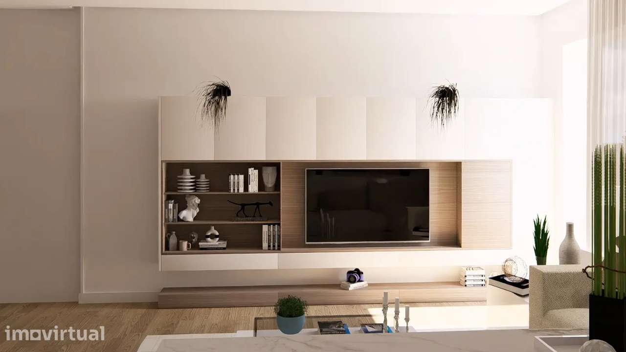 Apartamento T1 Novo | Varanda 21m² | Condomínio | Vilar do Paraíso - Grande imagem: 2/12