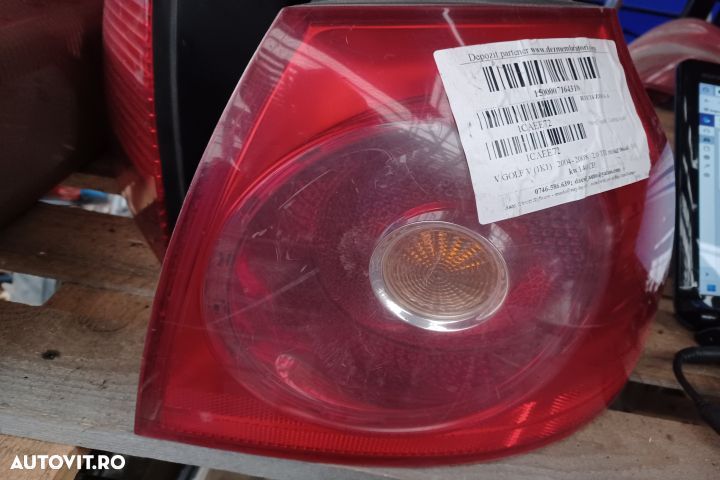 Lampa stop dreapta pe aripa Volkswagen VW Golf 5 [2003 - 2009] Hatchb - 1