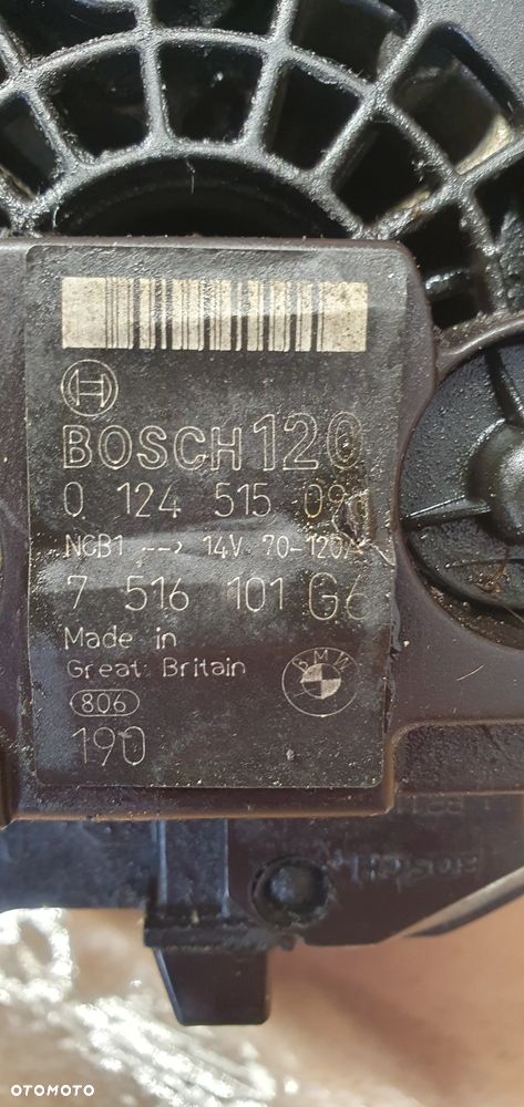 Alternator prądnica BMW 3 E46 1.8i 7516101 - 6
