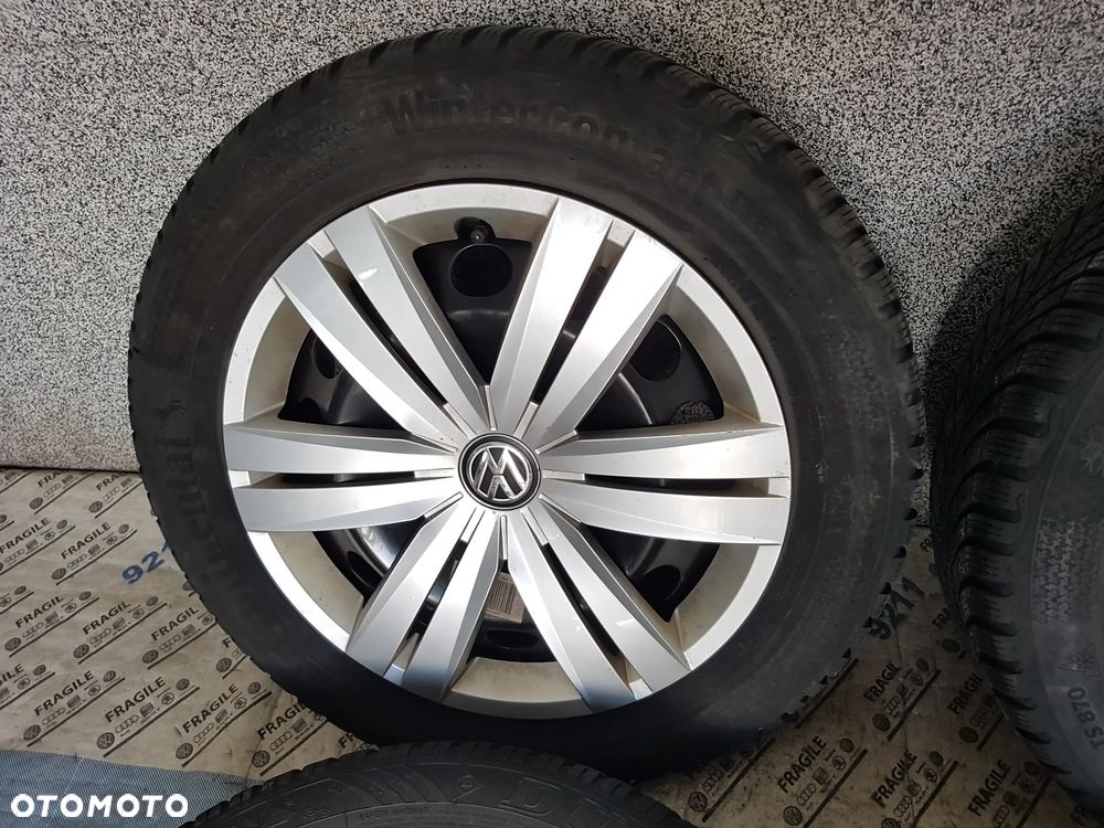 KOŁA ZIMOWE KOŁPAKI 205/55R16 VW GOLF CADDY PASSAT JETTA SKODA  AUDI 5X112 - 16