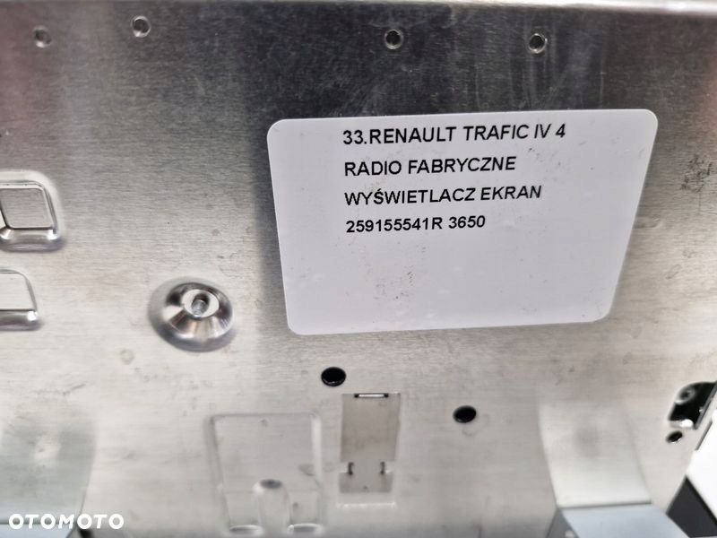 RENAULT TRAFIC IV 4 RADIO FABRYCZNE WYŚWIETLACZ EKRAN 259155541R - 13
