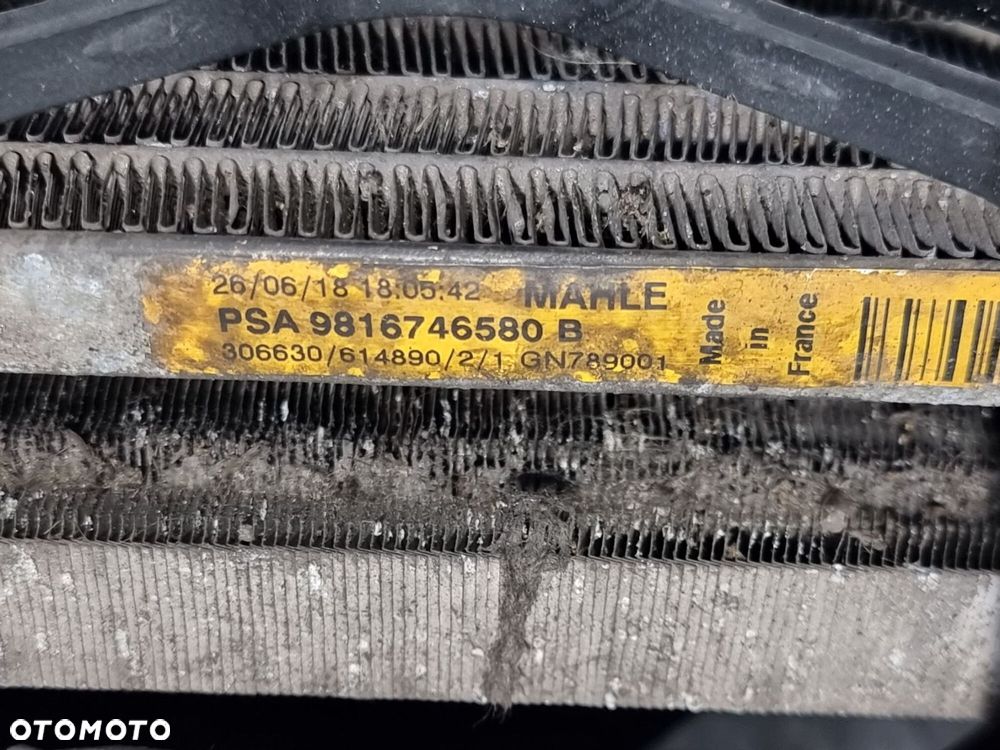CHŁODNICE WENTYLATOR OPEL COMBO E 1,5 BLUEHDI  9809141780 9673999980 - 7