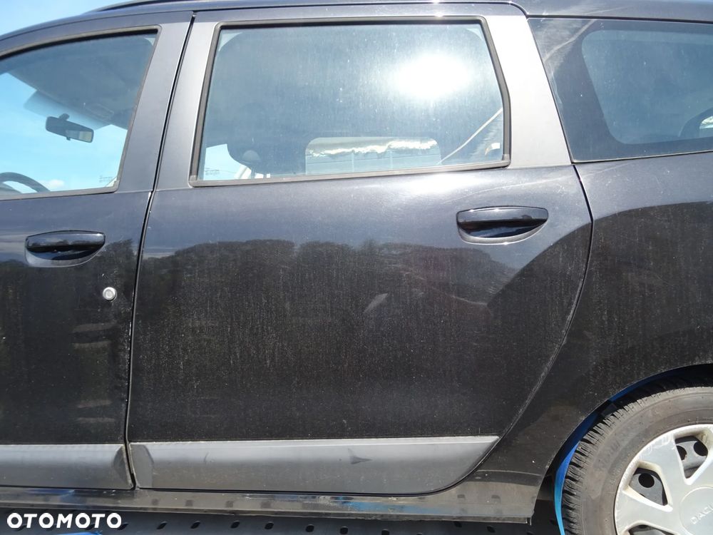 DACIA LODGY DRZWI LEWE TYLNE NV676 CZARNE ORYGINAL LAKIER STAN BDB SZYBA PODNOSNIK LISTWA ZAMEK KLAMKA ITP - 3