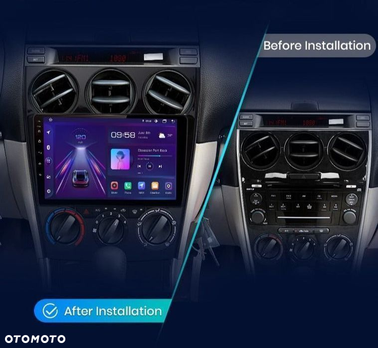 Radio nawigacja Mazda 6 2004 - 2007 Carplay Android auto 8GB 256GB - 3