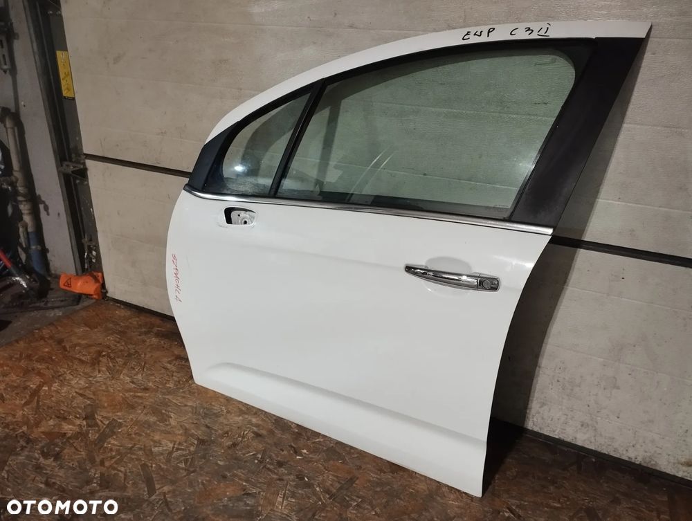 DRZWI PRZÓD LEWE KOMPLETNE CITROEN C3 II 2010- ROK KOD LAKIERU: EWP - 3