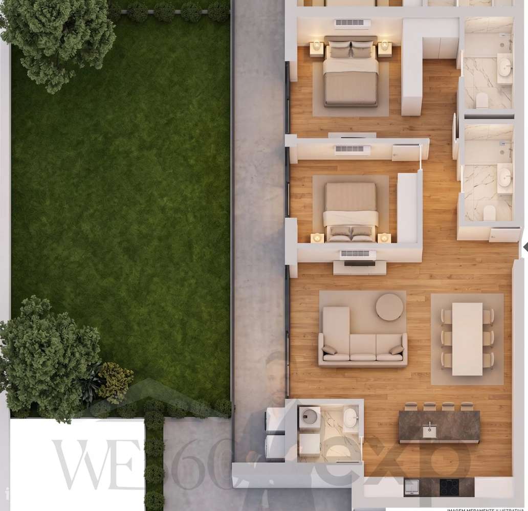 Apartamento T2 com Jardim e Piscina - Grande imagem: 2/10