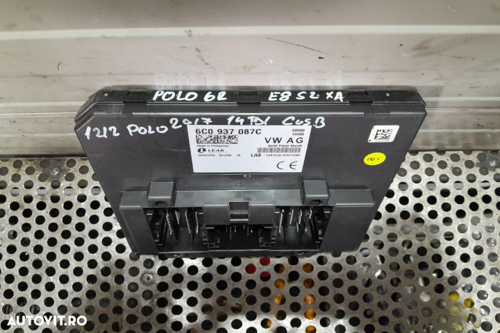 Modul confort 6C0937087C 6C0937087C Volkswagen VW Polo 5 6R [2009 - 2 - 2