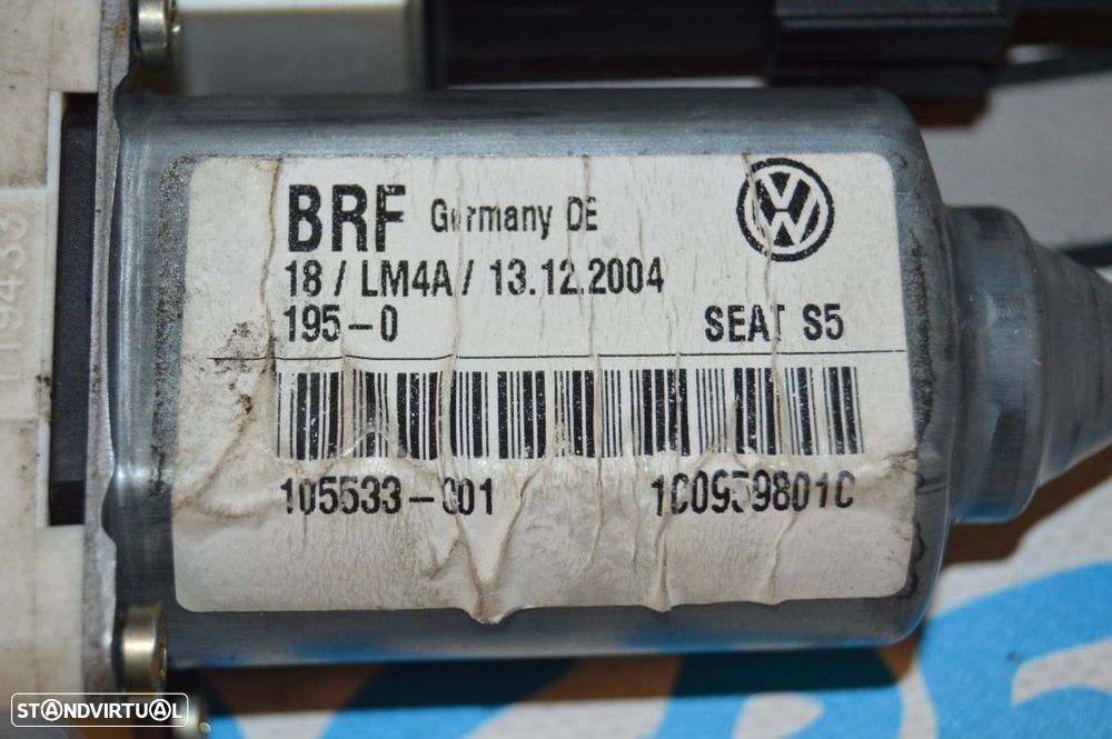 MOTOR SISTEMA ELEVADOR VIDROS FRENTE FRONTAL ESQUERDA 1C0959801C SEAT LEON 1M SUPERB I 1 MK1 - 4