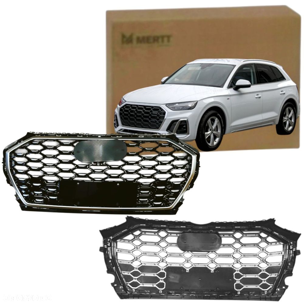 AUDI Q5 80A 2020+ SPORTBACK S-LINE LCI LIFT ATRAPA CHŁODNICY GRILL SILVER - 1