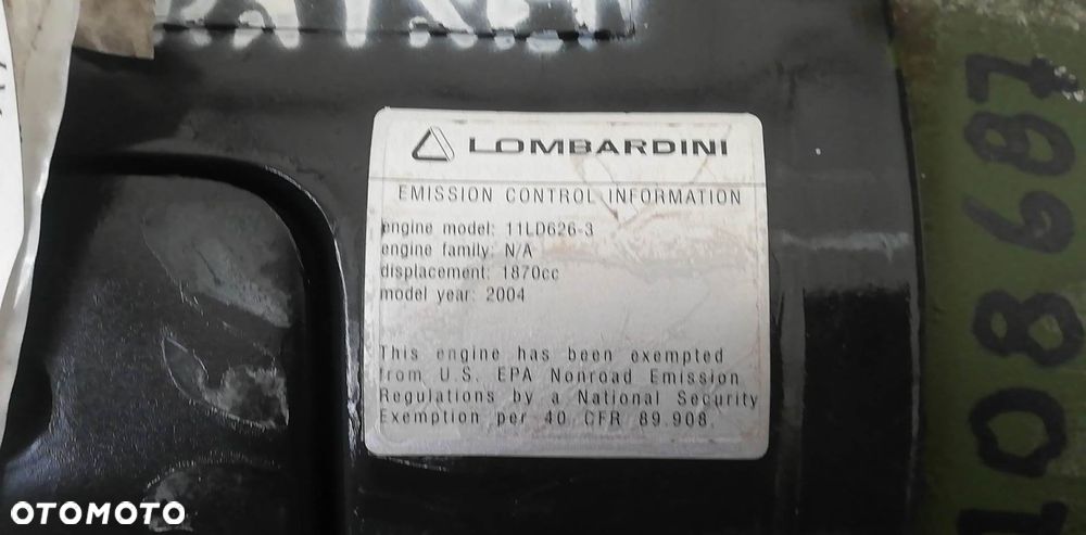 Silnik Lombardini 11LD 626-3 37 kW 1,8L 10500 netto - 11