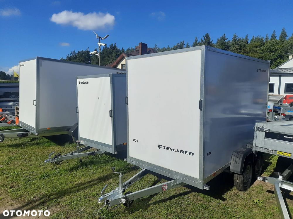 TEMARED Przyczepa BOX furgon z DRZWIAMI  300x147xcm lekka DMC 750kg - 3
