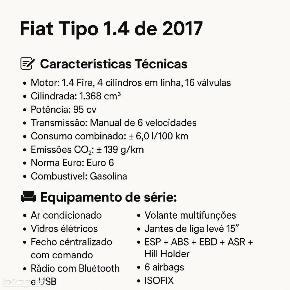 Fiat Tipo 1.4 Easy - 1