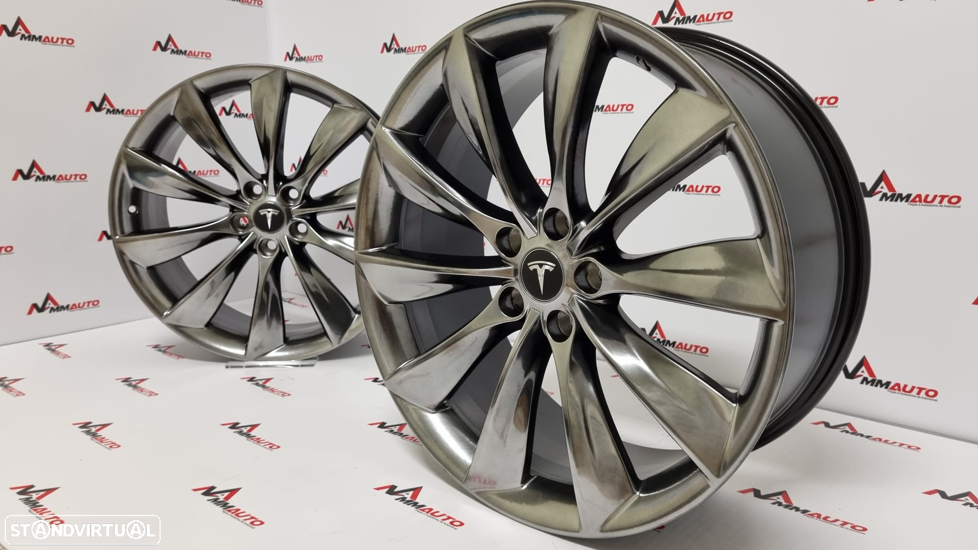 Jantes Tesla Model S Turbine Hyper Black 21 - 5