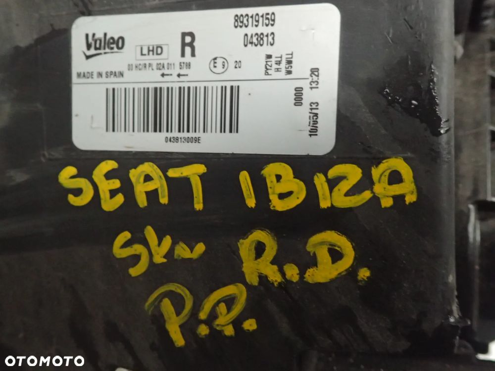 LAMPA PRAWY PRZÓD SEAT IBIZA IV 89319159 - 5