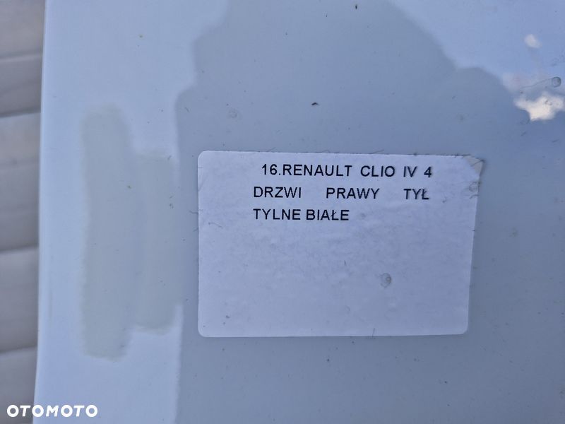 renault clio 4 iv hb drzwi prawy tył prawe tylne dv369 - 4