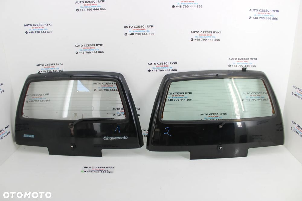 Fiat cinquecento Klapa bagażnika tył czarna - 14