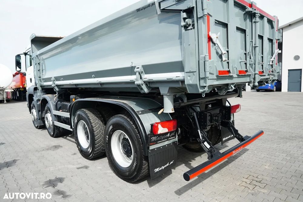 MAN TGS 35.420 / 8X4 / BASCULĂ CU 2 LATE - 6 M / LATERALĂ HIDROBRATĂ / BORDMATIC / VINCENT / EURO 6 - 20