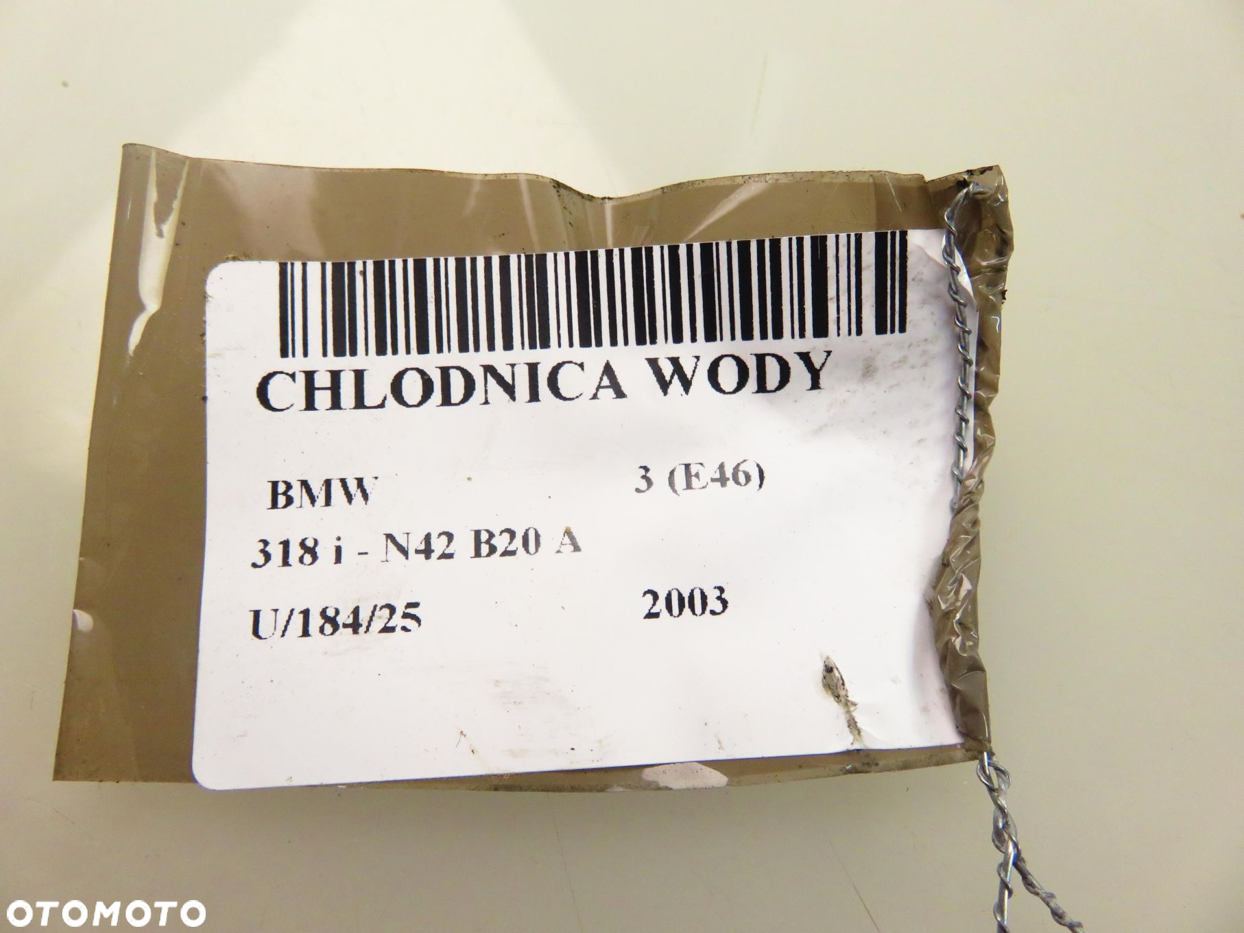 CHŁODNICA WODY BMW 3 (E46) 318 i 136 - N42 B20 A - 9