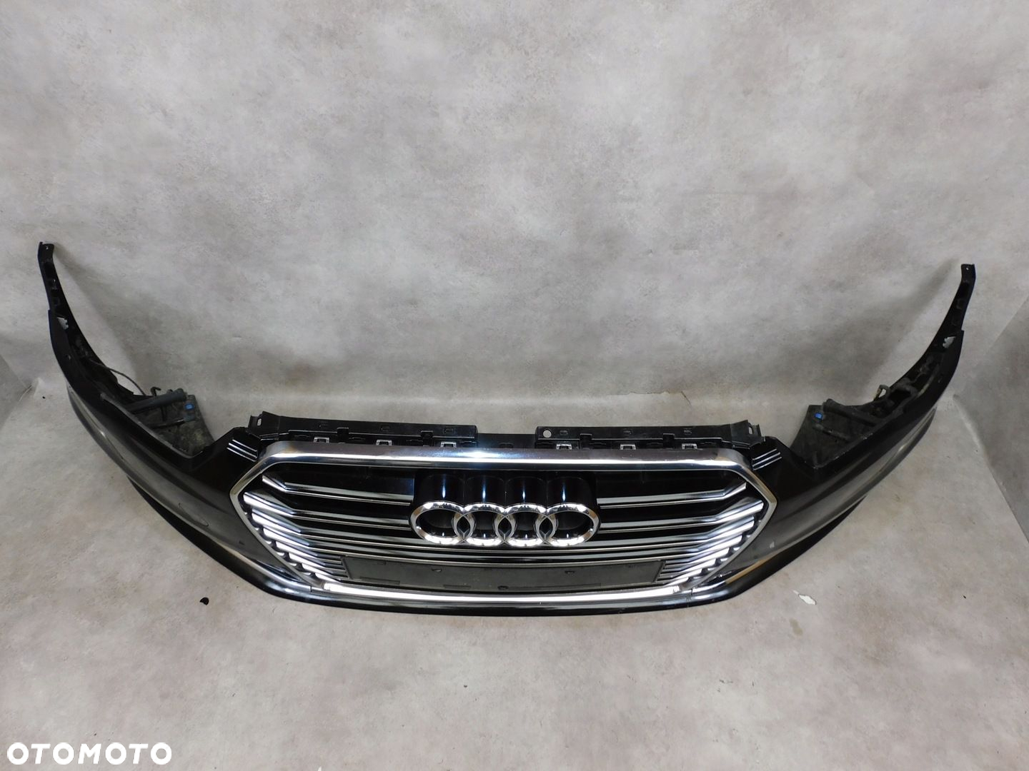AUDI A6 C7 4G LIFT ZDERZAK PRZÓD PRZEDNI KOMPLETNY ZWYKŁAY CZARNY 6XPDC - 2