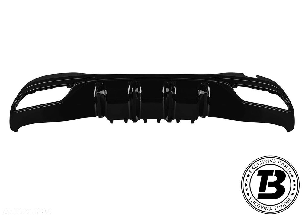 Difuzor Bara Spate cu Ornamente compatibil cu Mercedes C Class W206 C63 Design - 3