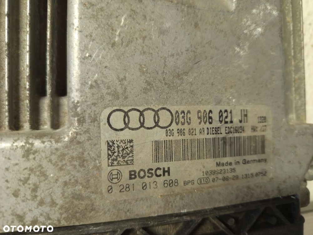KOMPUTER STEROWNIK SILNIKA AUDI A3 8P 2.0 TDI 0281013608 03G906021JH - 3