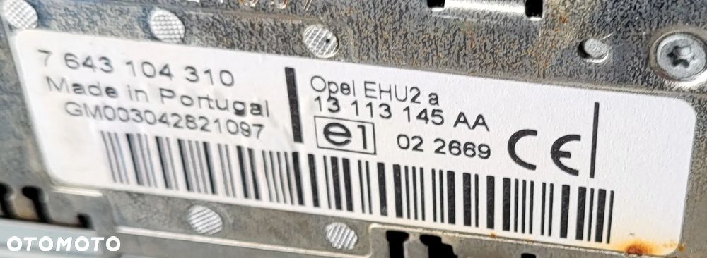 OPEL TIGRA B 04r RADIOODTWARZCZ CD 13113145AA WYŚWIETLACZ - 2