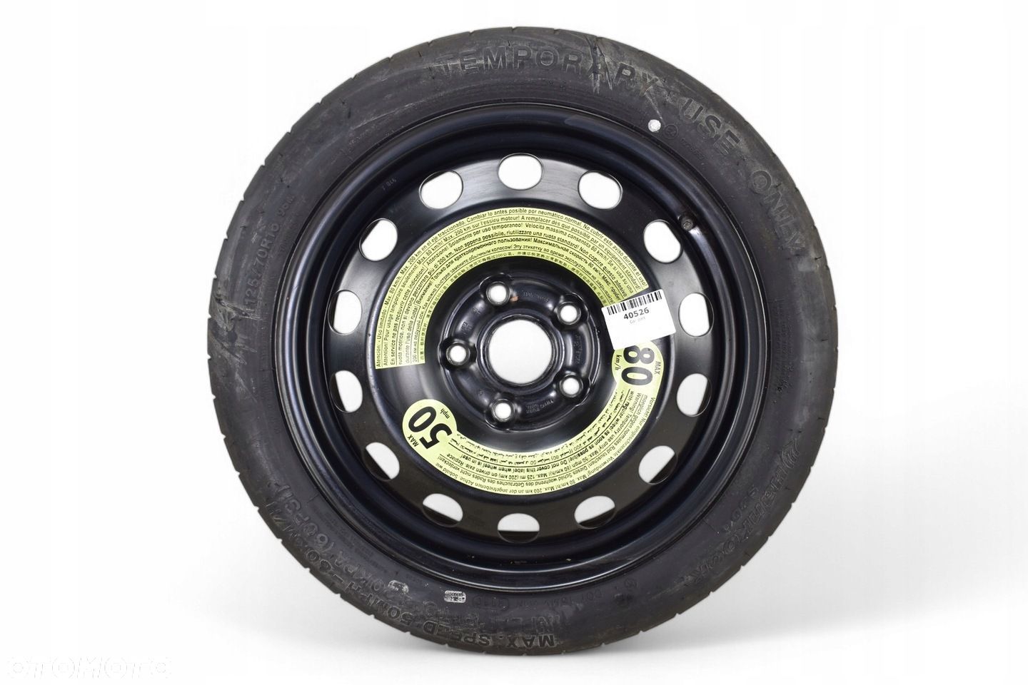 Koło Dojazdowe AUDI A3 8P GOLF VI R16 5x112 ET25,5 3.5" x 16" 1K0601027AL - 1
