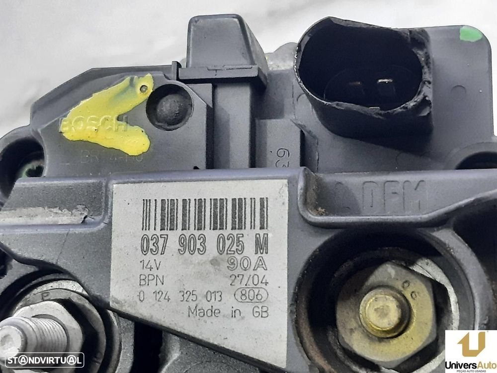 ALTERNADOR VOLKSWAGEN GOLF IV 1999 -037903025 - 1