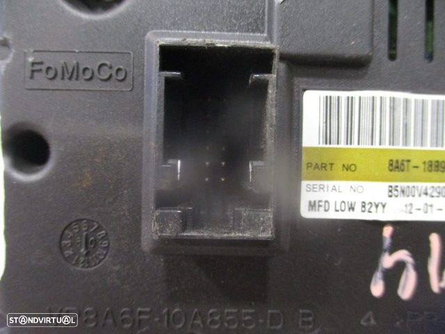 Display Relogio 8A6T18B955ZA FORD FIESTA 6 FASE 1 2010 1.6TDCI 90CV 5P PRETO - 3
