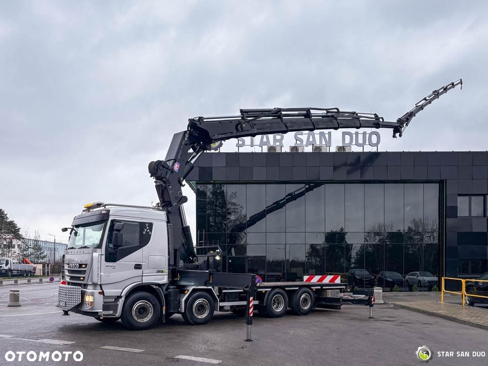 Iveco STRALIS AS320S50Y 8x2 HMF 8520-0K6 FLY JIB HDS Żuraw Wciągarka - 4