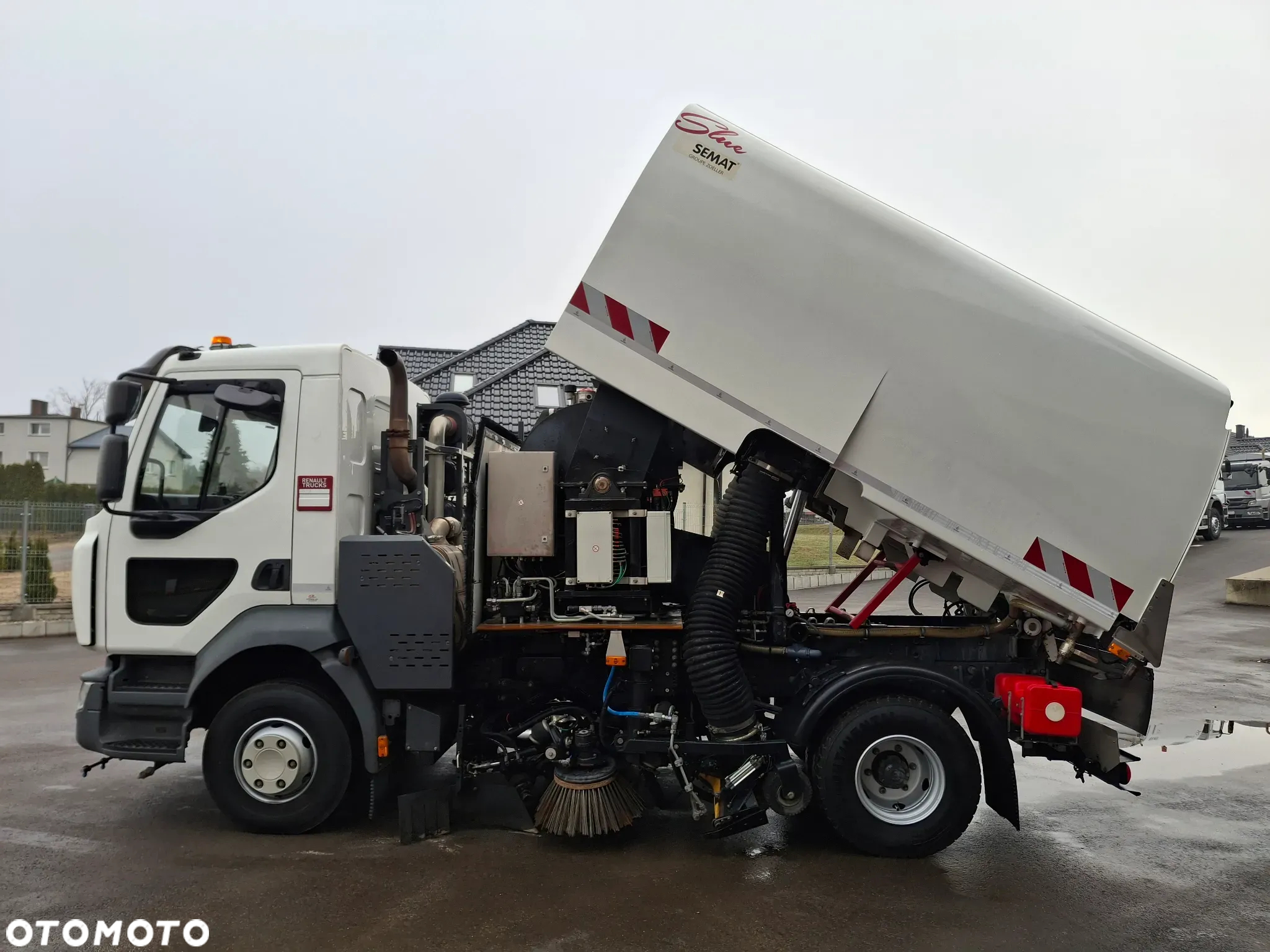 Renault D12 Midlum Zamiatarka SEMAT Zoeller FAUN Euro 6 Szczotki L/R Karcher Listwy Ciśnieniowe Mycie Jezdni PM 2.5 PM 10 2017r - 23