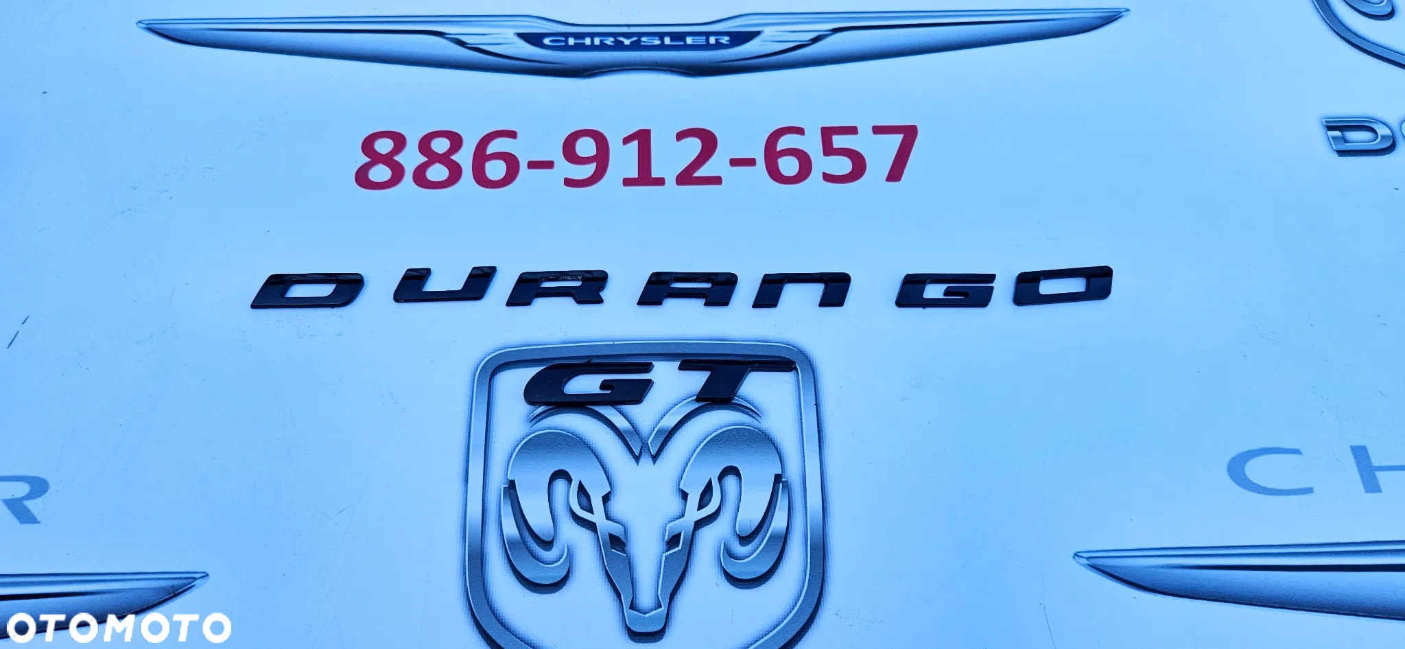 Dodge Durango III LIFT 2014- GR RT Napis Napisny na klapę DURANGO GT - 2