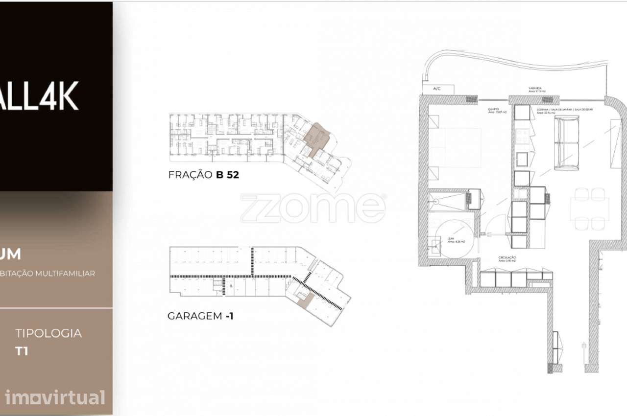Apartamento T1 em construção em Oliveira do Douro, Vila Nova de Gai... - Grande imagem: 3/15