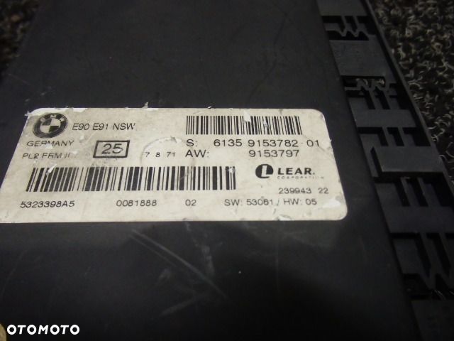 BMW E90 E91 MODUŁ STEROWNIK ŚWIATEŁ 9153782 RAF-AUTO CZĘŚCI BMW - 3