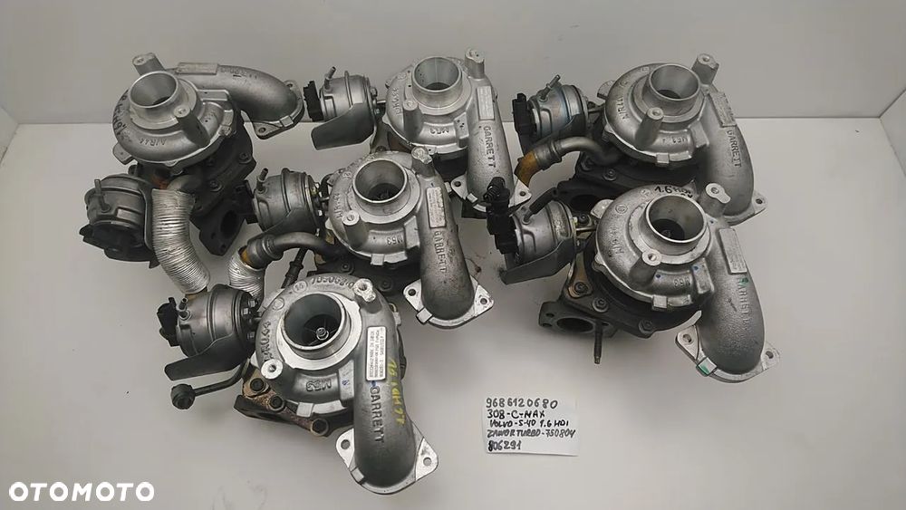 TURBINA 1.6 HDI 112KM 114KM 115KM 116KM 308 C-MAX S40 9686120680 806291 - 6