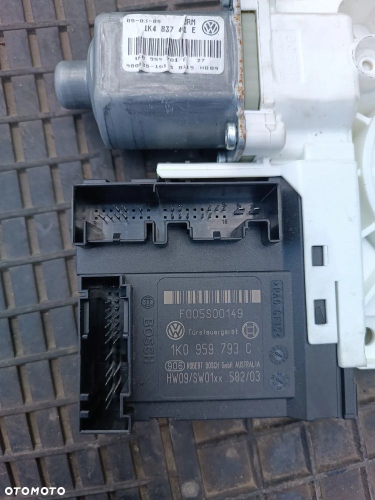 VW GOLF V HB SILNICZEK SZYBY LEWY PRZÓD SKODA OCTAVIA II 05R KOMBI 1.9TDI 1K0959793C - 3