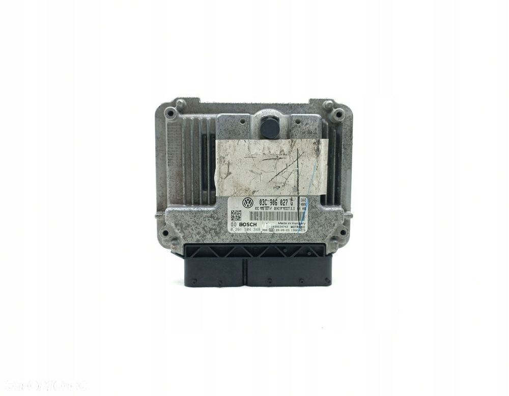 KOMPUTER SILNIKA STEROWNIK GOLF V 1.4 TSI 03C906027G 0261S04348 CAVD - 1