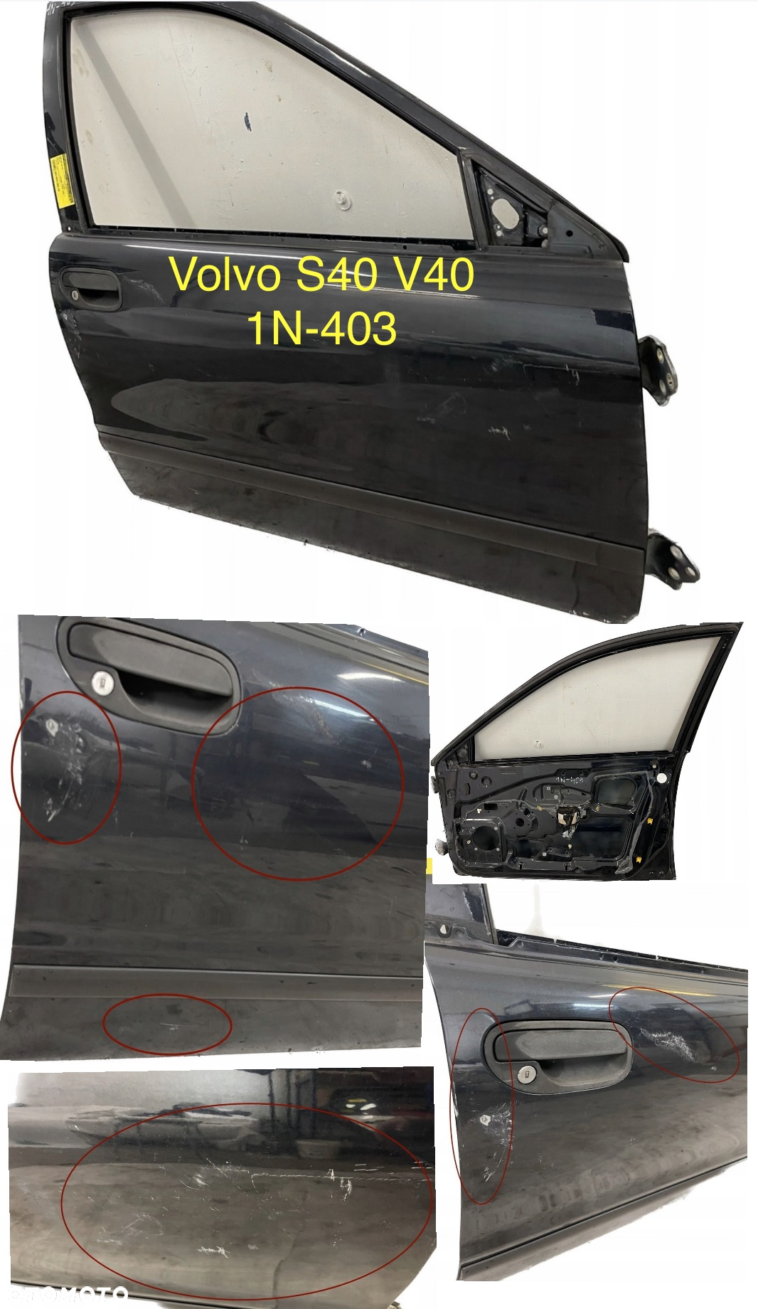 Drzwi Prawe Lewe Przód Przednie Fiat Panda II VW Lupo Arosa Polo IV Renault Megane I VOLVO S40 V40 Opel Astra II G Seat Ibiza II 3d Leon Toledo II SUZUKI Alto V COROLLA VERSO E12 Fiesta MK6 Citroen C2 - 8