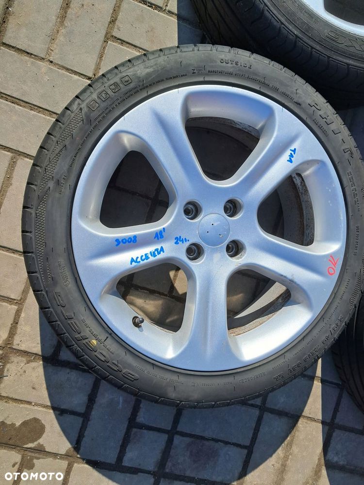 peugeot 3008 felgi aluminiowe 18" 9685121480 7,5j et29 4x108 - 3