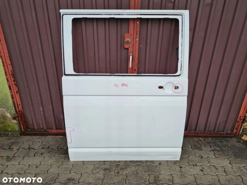 VW T5 drzwi przesuwne prawe białe R902 - 1