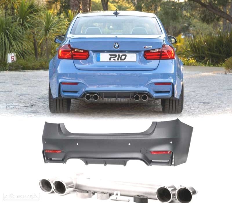 CONJUNTO PARA-CHOQUES + PONTEIRAS BMW F30 F80 11-18 LOOK M3 - 1