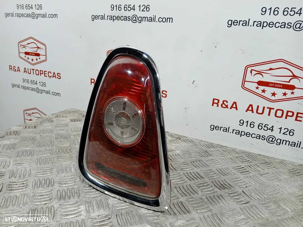 Farolins Trás Traseiro Direito ARO PRETO Mini Cooper R56 Pré LCI Originais - 11