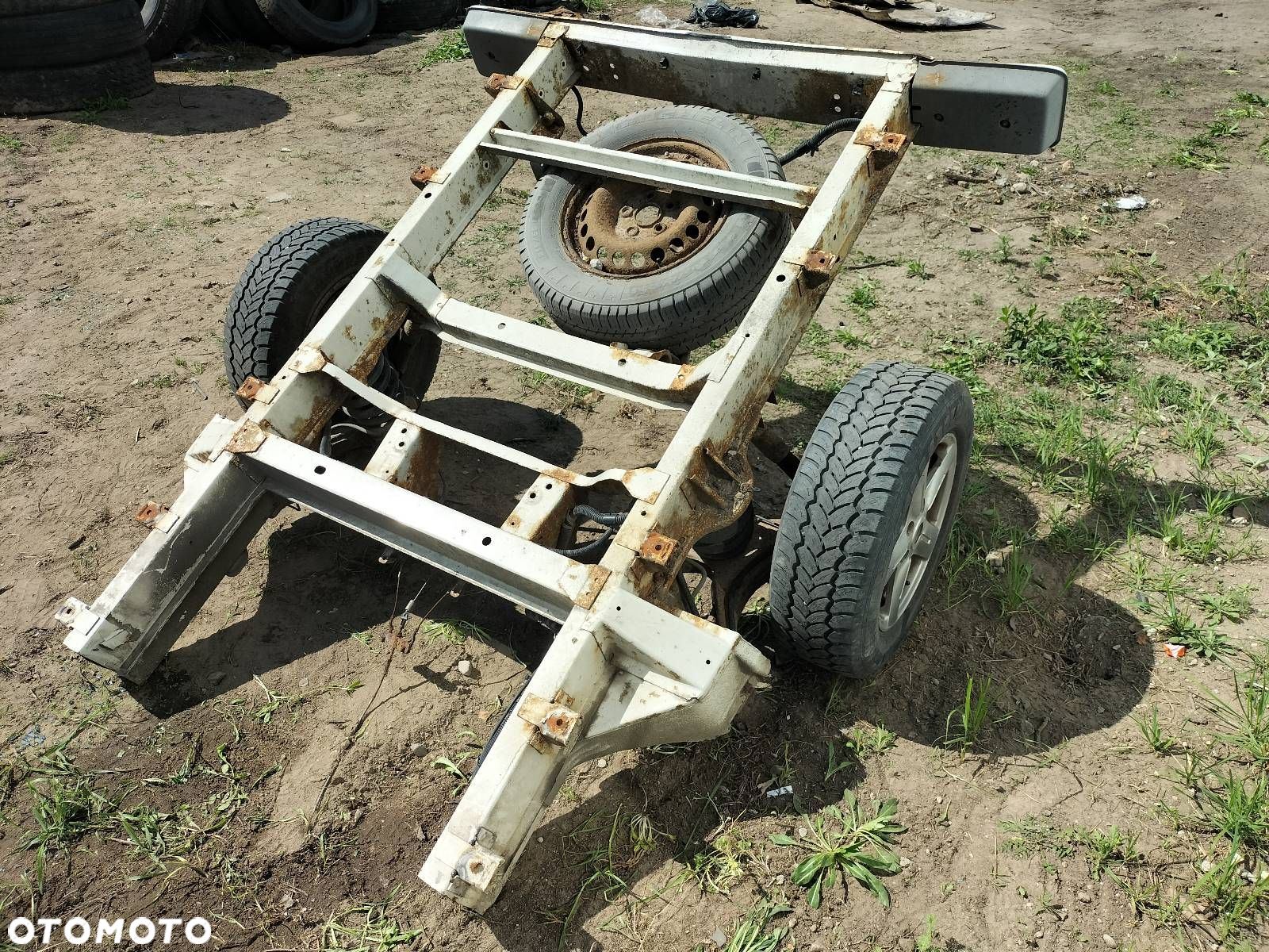 RAMA OŚ BELKA ZAWIESZENIA TYŁ KOŁA NA PRZYCZEPKĘ TRANSPORTER T5 DOKA - 6